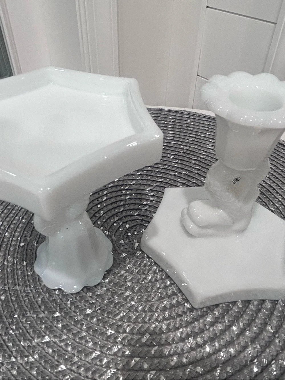 Vintage Westmoreland Milk Glass Fish Dolphin 4